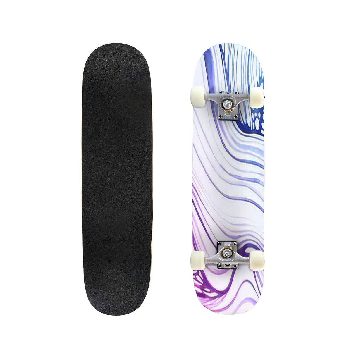 GlideMaster Striped Skateboard