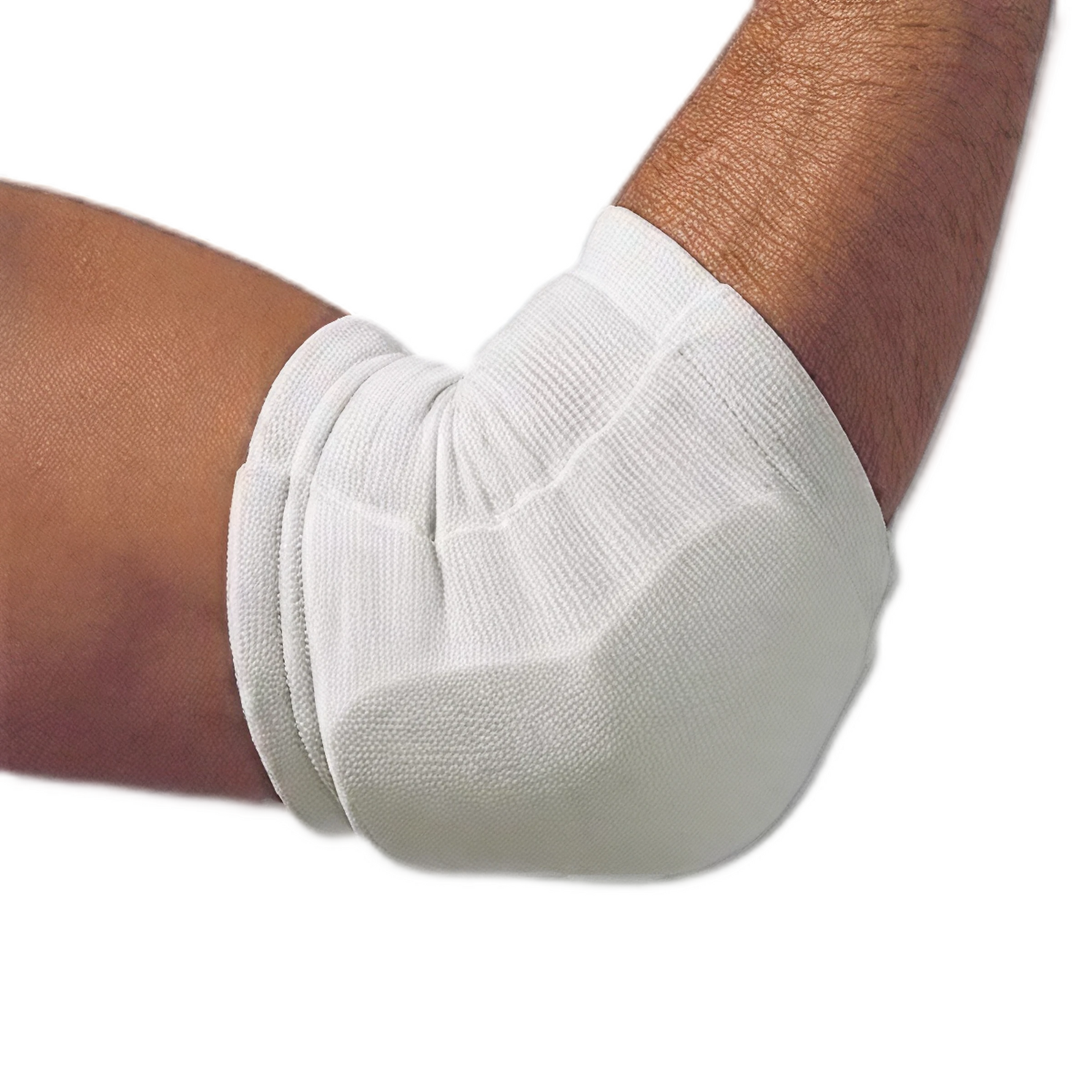 White Compression Elbow Support Sleeve