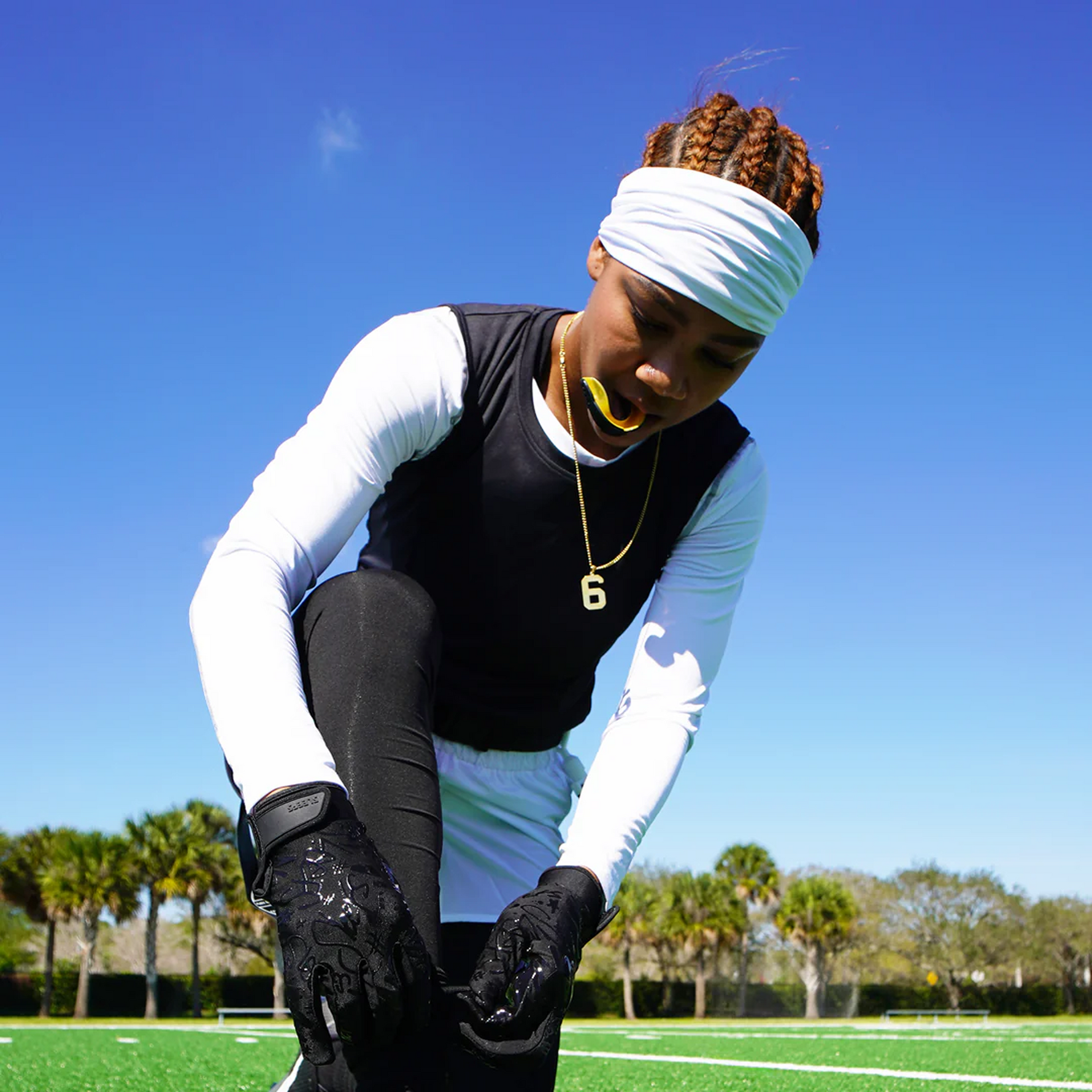 White Sports Headband