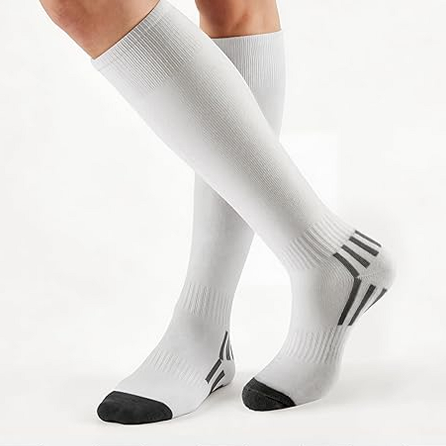 Men Performance Football Socks - Breathable Knee High Fit