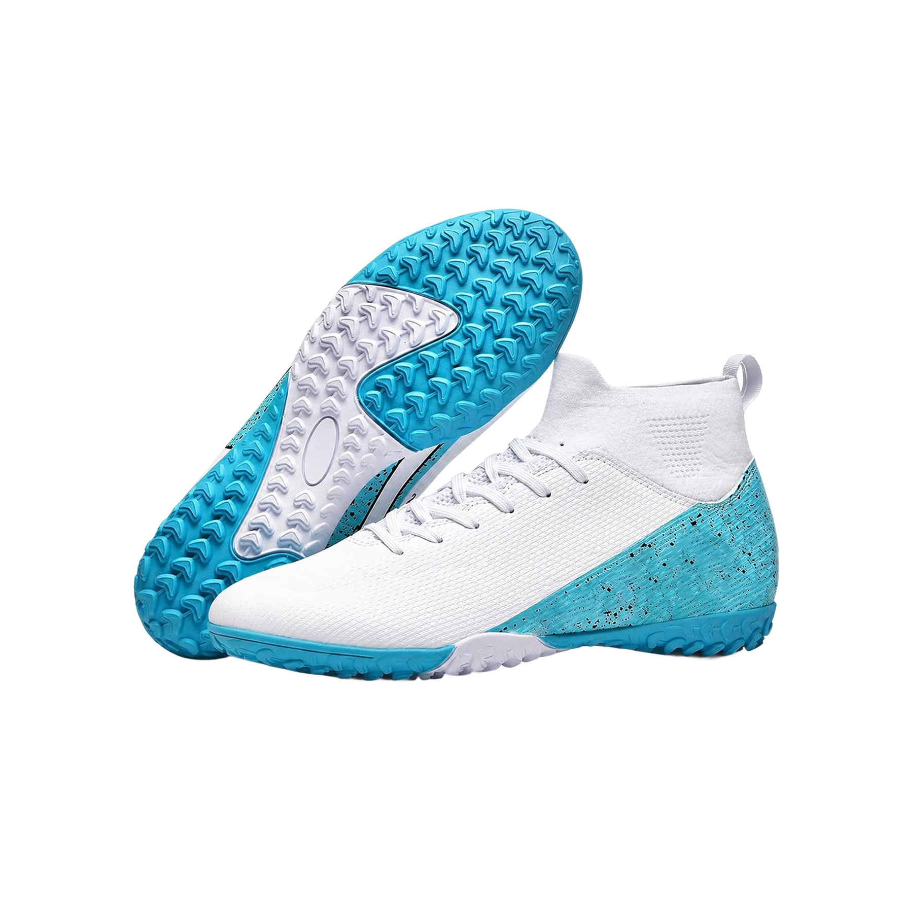 Pro Flex Indoor Soccer Shoes – White/Blue