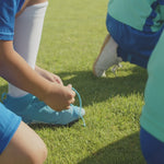 Pro Flex Indoor Soccer Shoes – White/Blue